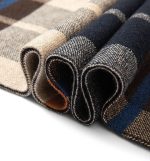 Villand Australian Merino Wool Tartan Knitted Scarf for Men, Plaid Winter Warm Thick Soft Neckwear with Gift Box - Image 7